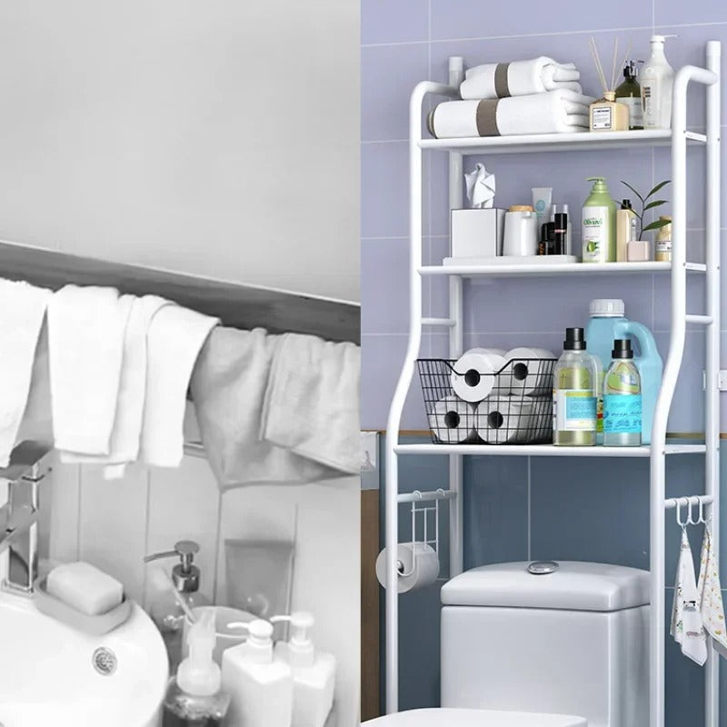 Toilet & Washing Machine Storage Rack , رف تخزين المرحاض والغسالة