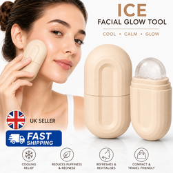 Silicone Facial Ice Roller Mould, Reusable Face Massager for Cooling Skincare & Beauty Tool valemerehub