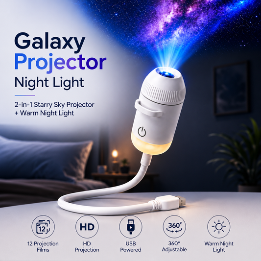 2-in-1 Galaxy Projector & Night Light