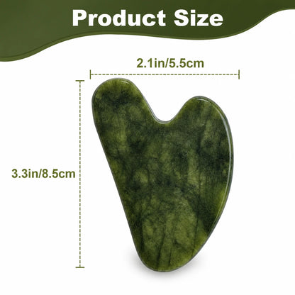 Natural Jade Roller & Gua Sha Set – Facial Massage Tools for Skin Care, Face Lifting & Depuffing valemerehub