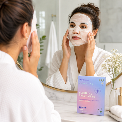 Face Facts Enhance Plumping Sheet Mask (3-Pack) – Hydrating Niacinamide & Rice Extract Face Masks valemerehub