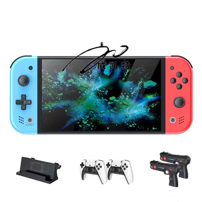 M20 Pro Game Set 7 Inch Screen 64/128GB for PS1 PSP 3D Game Console Video TV Output Supports Dual Player and Doubles Controllers