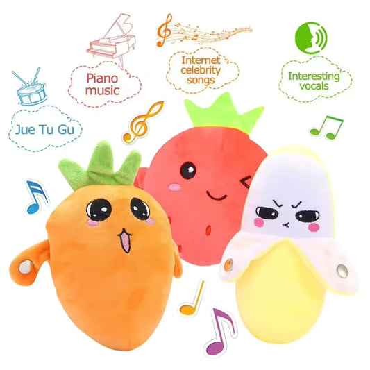 Plush Fruit Interactive Music Toy