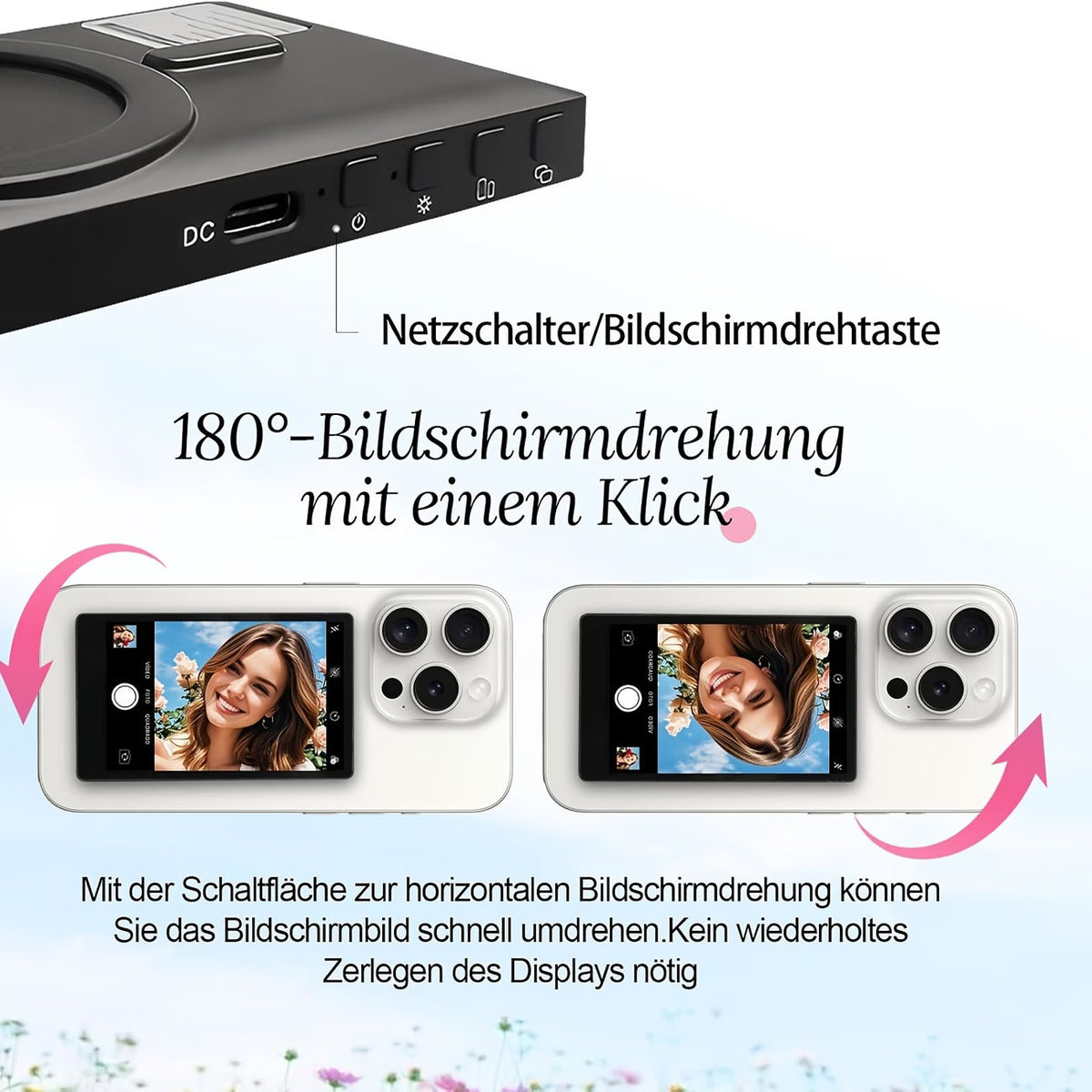 Phone Vlog Selfie Monitor Screen & Rear Camera System Trend Pick Hub