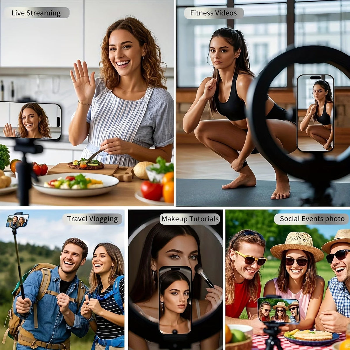 Phone Vlog Selfie Monitor Screen & Rear Camera System Trend Pick Hub