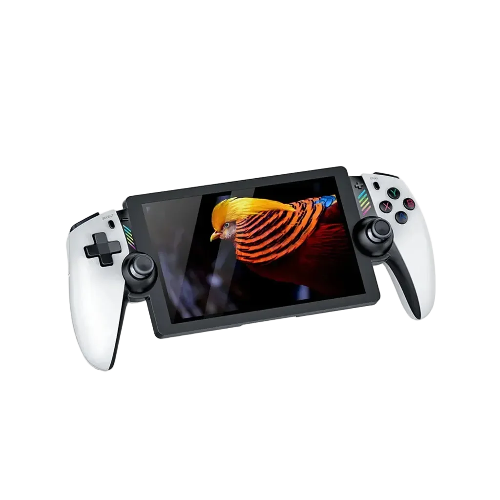 M28 Retro Handheld Game Console, 7.1 inch LCD HD Screen 30+ Emulators, 128G 4000mAh PS2 3D Dual Analog Stick God of War Classic