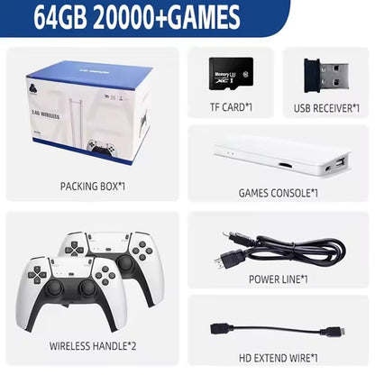 M15 4K HD Game Console P5 2.4G Wireless Controllers 20+Simulators GB2 DDR3 256MB 64G 20,000 Games Retro Video Game Console